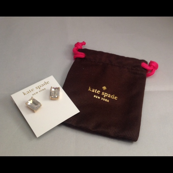 Kate Spade Earrings Emerald Cut Studs