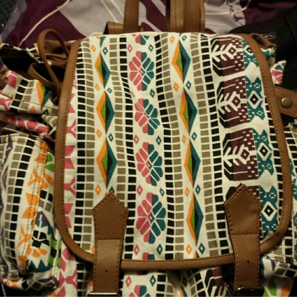 Printed backpack