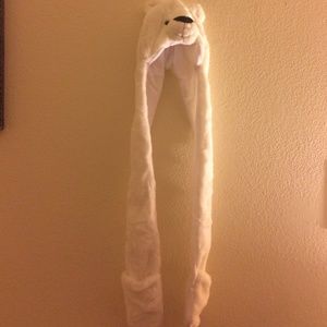 White Polar Bear Hoodie/Hat