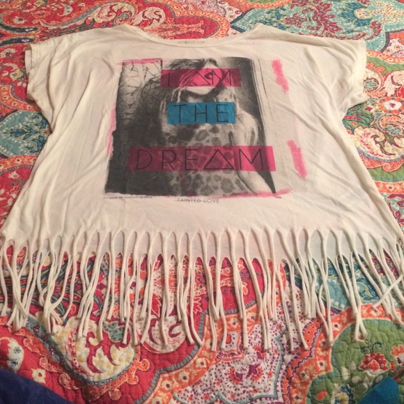 "I am the dreamer" F21 Fringe Top - Picture 1 of 4