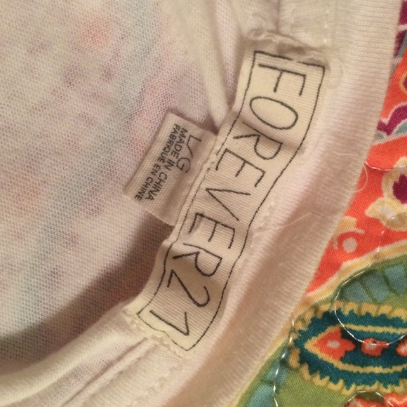 "I am the dreamer" F21 Fringe Top - Picture 4 of 4