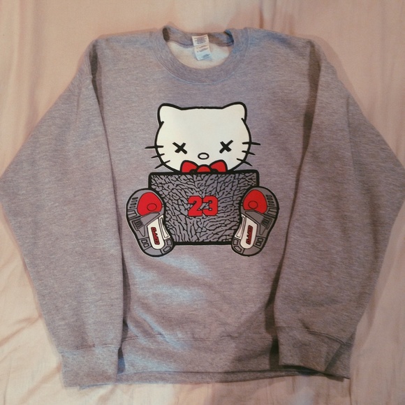 Copp'd Sweaters - Hello Kitty x Jordan Cement 3 Sweater