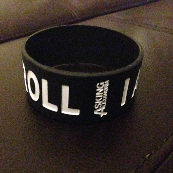 (2 for $4) Asking Alexandria Rubber Bracelet - Picture 3 of 4