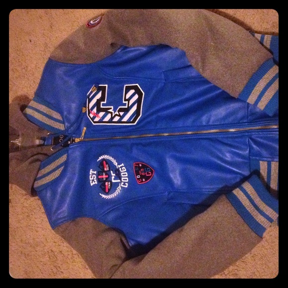 Coogi Womens Leather Varsity Jacket - Picture 1 of 1