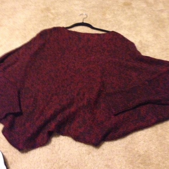 Red and black sweater