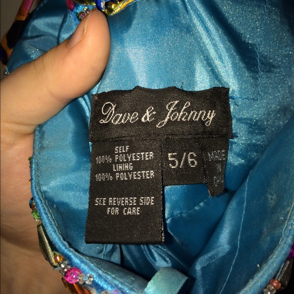 multicolored cocktail dress - Picture 4 of 4