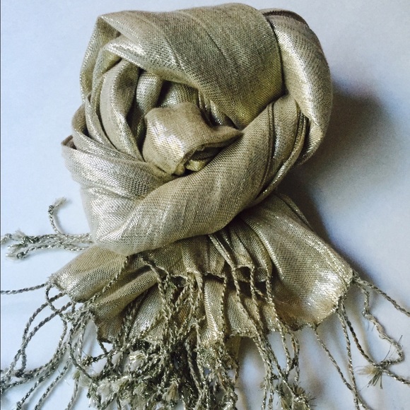 J. Crew Accessories - J. Crew Gold Scarf