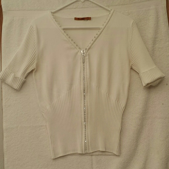 🌺5/$15🌺Belldini! Crystal zipper! White