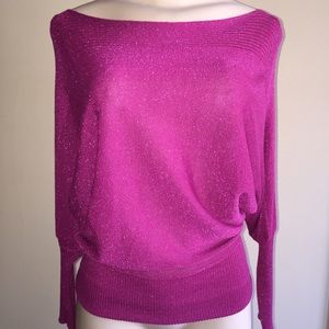 Pink glitter top