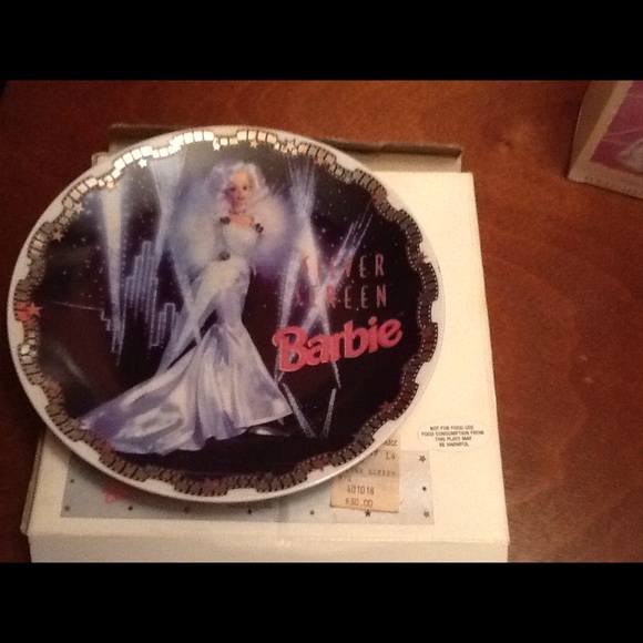 Silver Screen Barbie Plate