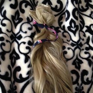 Ash blonde extensions full set synthetic