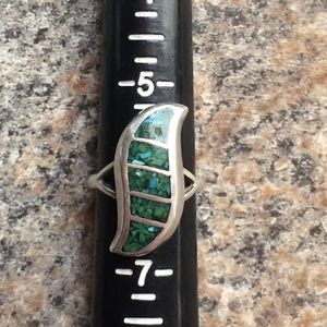 Vintage Sterling Silver Turquoise Ring