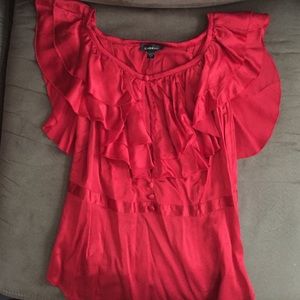 Medium red silk BEBE blouse