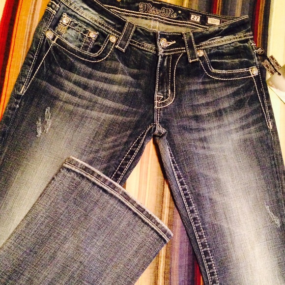 Miss Me, boot cut jeans.