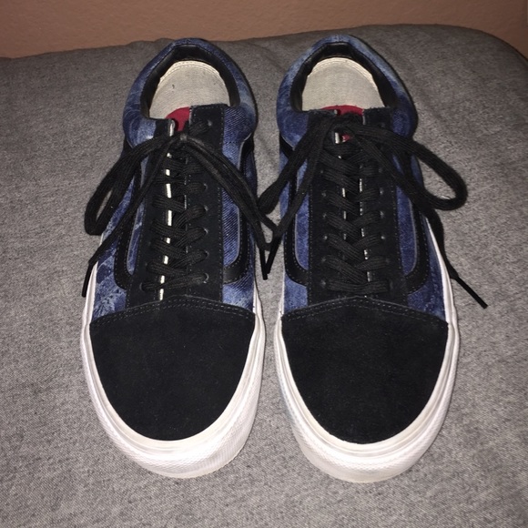 Vans Sk8 denim/suede shoes