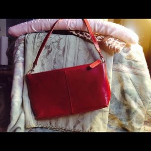 Small Blood Red Leather Purse by Indeed