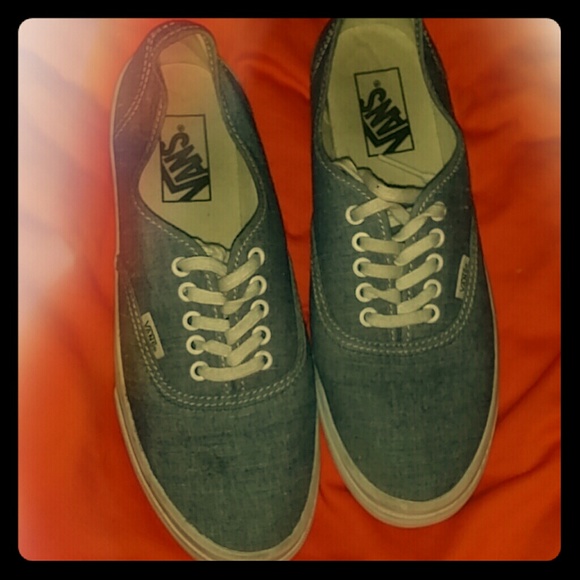 Blue jean canvas vans