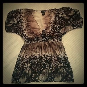 Wild Animal Print Top