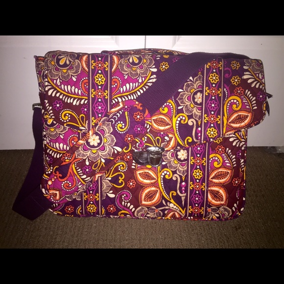 Vera Bradley laptop satchel in Safari Sunset💛