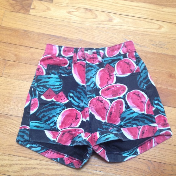 American Apparel High Waisted Watermelon Shorts