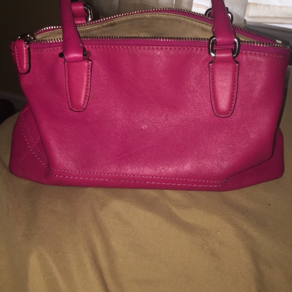 Coach | Bags | Coach Leather Mini Rory Satchel Fuchsia Hot Pink | Poshmark