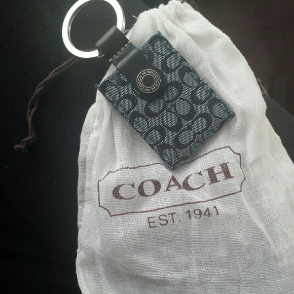 Coach keychain picture holder