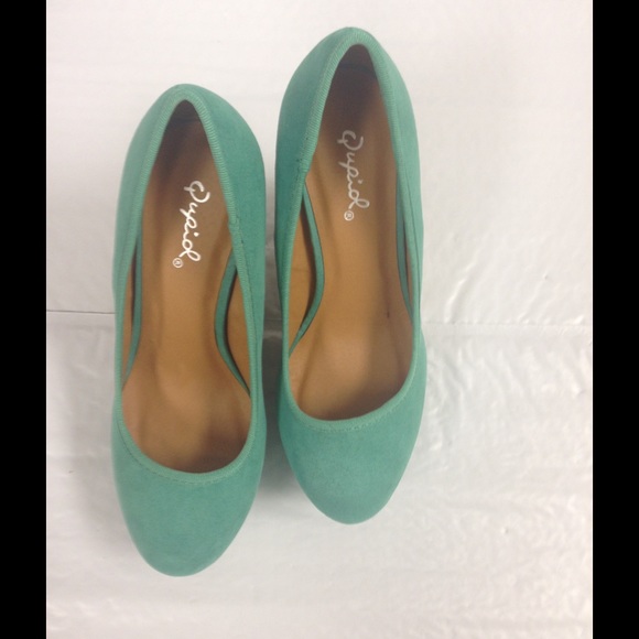 Qupid wedges espadrilles mint green - Picture 2 of 4