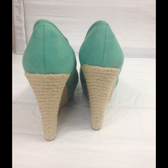 Qupid wedges espadrilles mint green - Picture 3 of 4