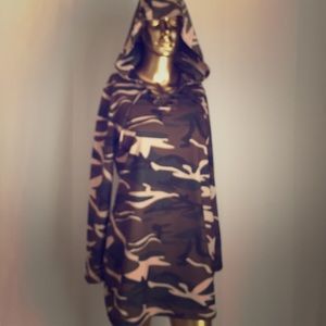 Camouflage mini dress