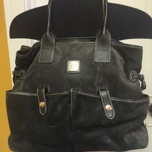 Brown Suede Dooney & Bourke hand bag