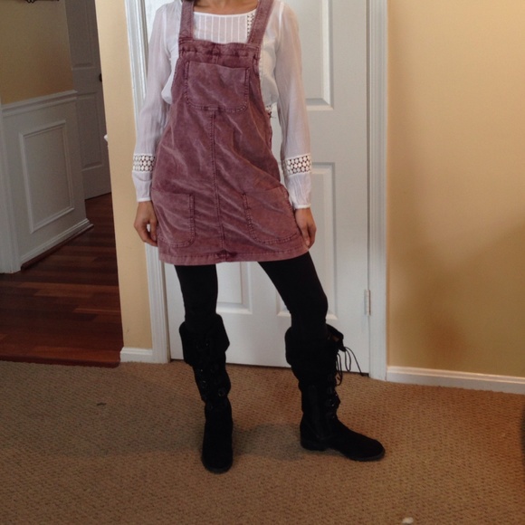 Urban Outfitters purple overall dress
