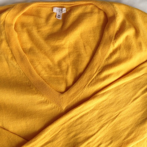 Yellow J Crew sweater