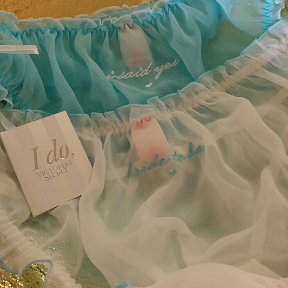 Victoria's Secret Other - VS two pair- bride to be & I said yes panties