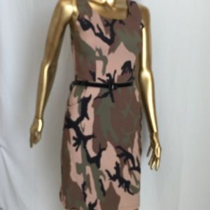 Camouflage mini stretch dress