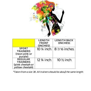 SIZING INFO FOR TRAINERS