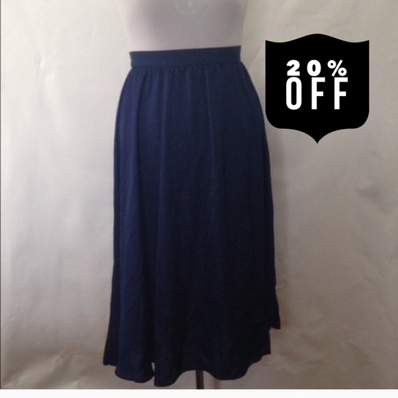 Navy Blue Skirt