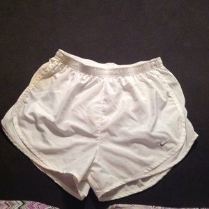 White nike tempo shorts size small