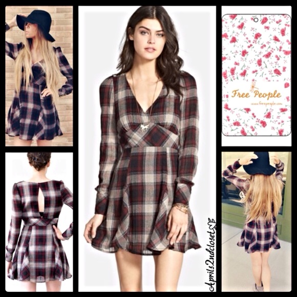 Free People Dresses & Skirts - ❗️1-HOUR SALE❗️Free People Teen Spirit Plaid Dress