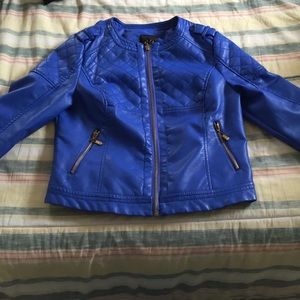 Blue Dots Leather Jacket " 🅿️🅿️💰 only "