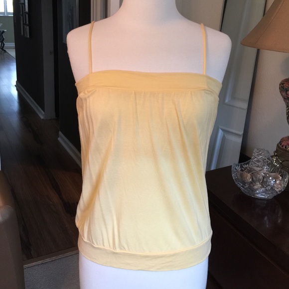 Banana yellow strappy tank