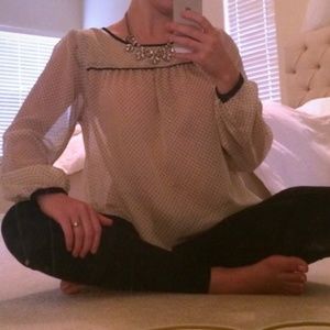 Sheer oversized top