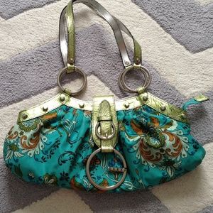 Turquoise Guess purse