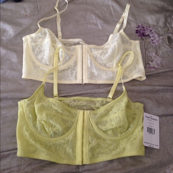 Free people laced bras