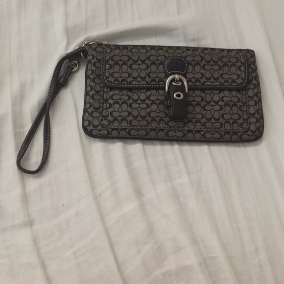 Black Coach Wristlet