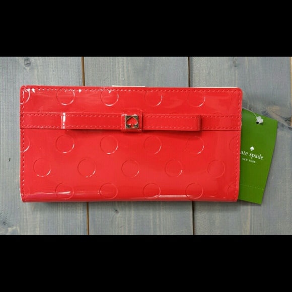 **TRADED!!** Kate Spade Wallet Camellia Chili Red