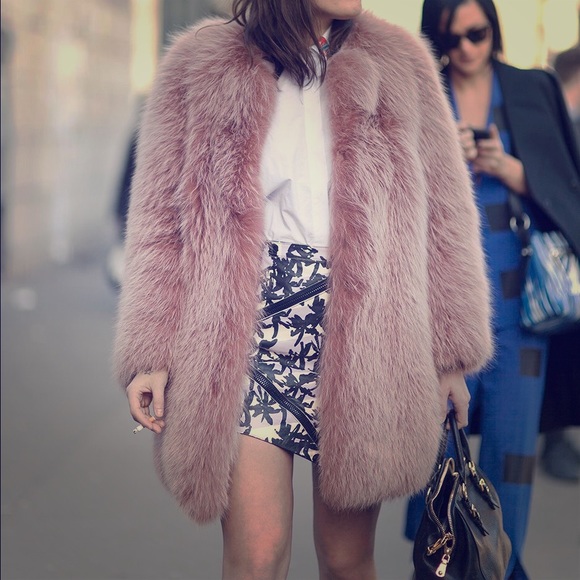 🎀🐺REAL fox pink-dyed coat🐺🎀