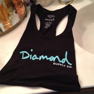 Diamond racerback crop top