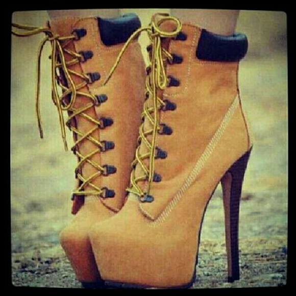 Tan booties