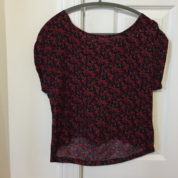 Floral Zip Back Shirt