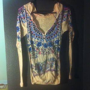 Free people hooded lightweight long sleeve thermal